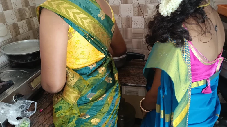 Palani69: Kitchen Lesbian Romance