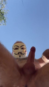 Outdoor Masturbation in the Forest, Bottom Detail View