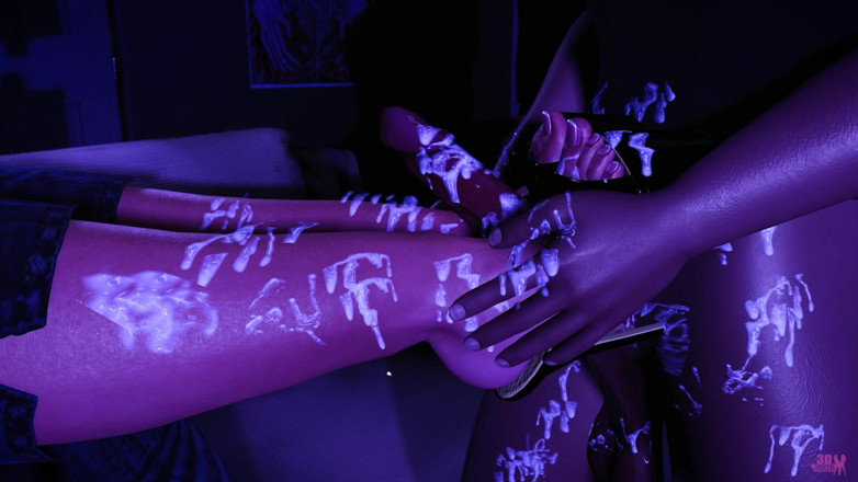 3DHentaiBeauties: Yüksek topuklu ayakkabıyla muamele - Cleo'nun gece yarısı baştan çıkarma