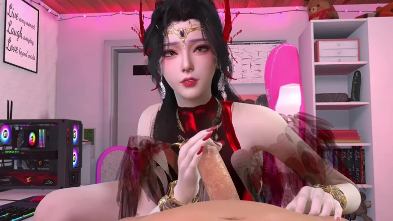 Why fuck so hard: 3D Cute Cosplay Model Have a Hardcore Sex in the...