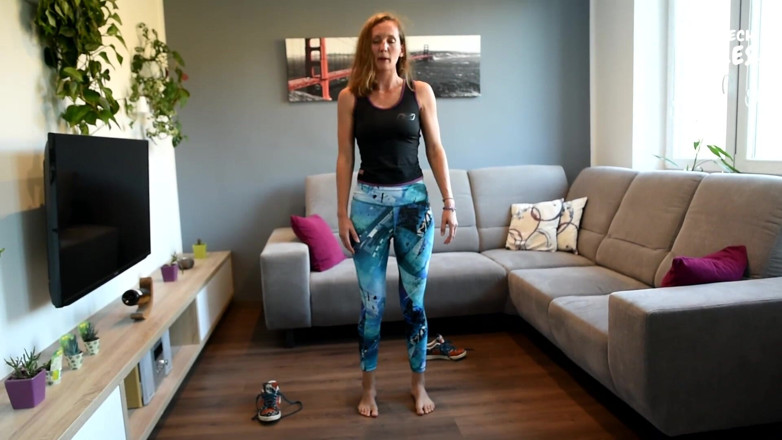 Czech Soles - foot fetish content: Sporty girl's sweaty feet and nice socks tease