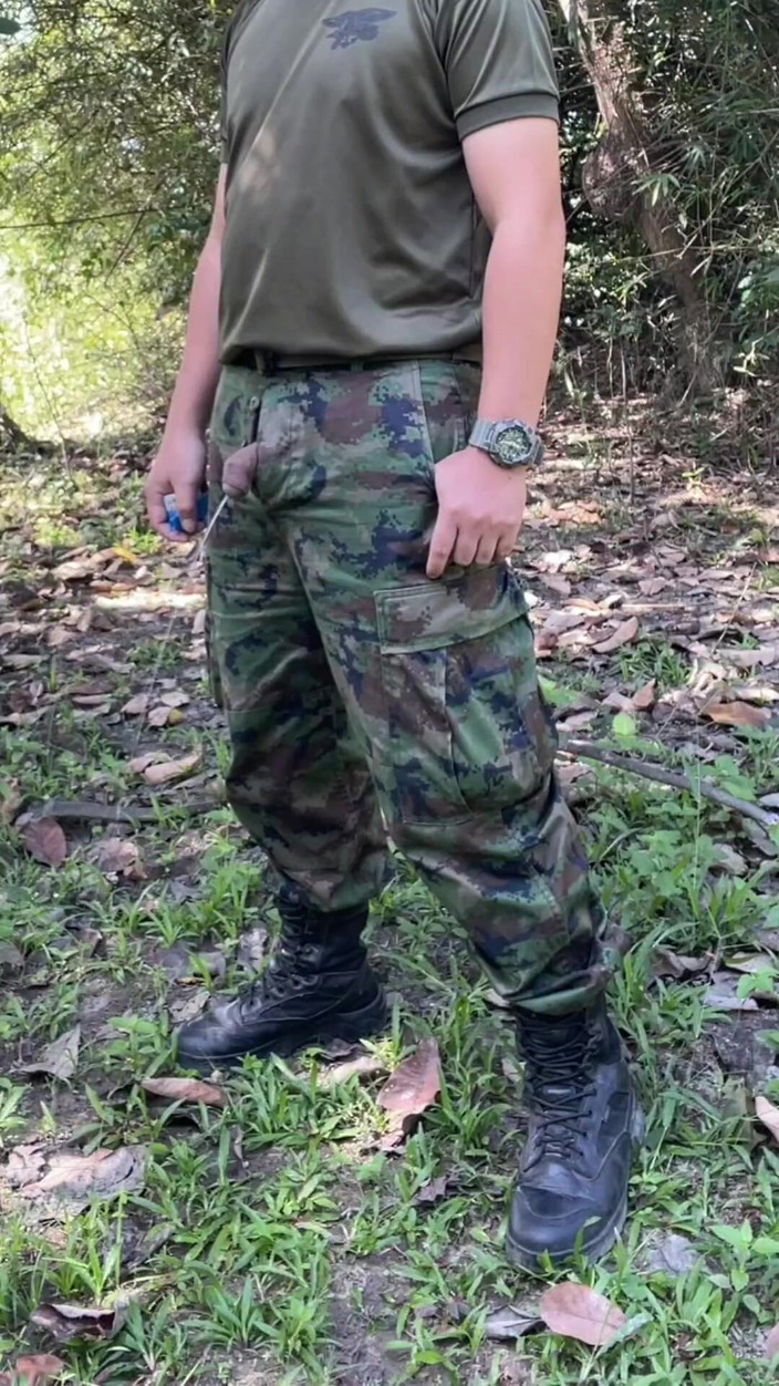 Hiroshi_cr: Solider Jerks off &amp; Cums at Work