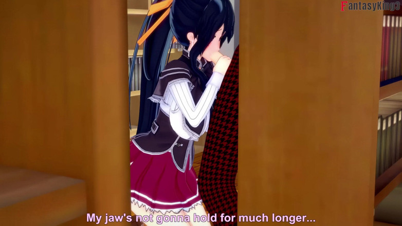 Fantasy king: Akeno mi kouří ve veřejné knihovně - Série Dxd Ntr Madness