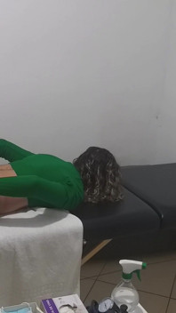 Real Doctor Examines the Patient's Anus and Breasts