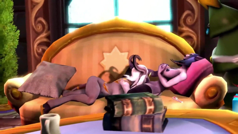 Wraith ward: Draenei Demon Girls Eating Eachother : Warcraft Parody