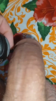 Close up Cock Enlargement with Cold Spray