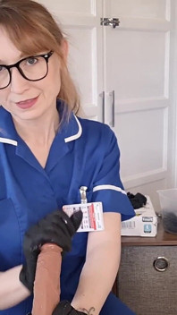 POV Sex Clinic Pielęgniarka Ręczna Praca Próba CFNM