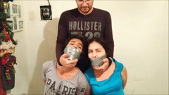 Selfgags Latina Bondage: 性感女孩被黑手党绑住！