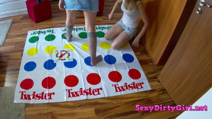 Sexy Dirty Girl: Kissing with my lesbi friend and playing twister game and...