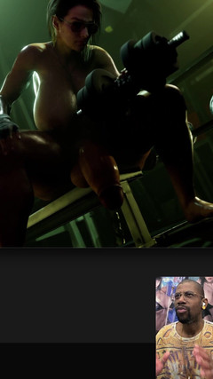 L6RD7BLU3 FUTA: Transgender Jill Valentine dengan payudara besar yang gemuk bersedia untuk...