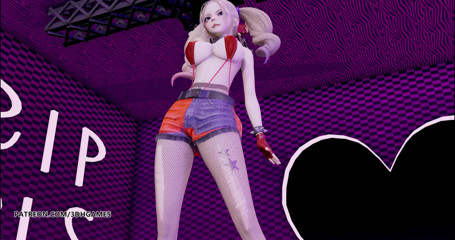 3D-Hentai Games: Harley Quinn sexy striptease 4K 60FPS