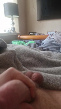 Wanking Big Cock with Tight Ballring