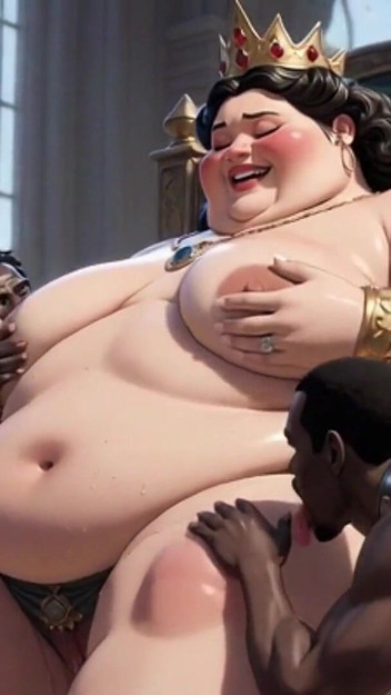 Massive BBW Mistress Full Body Worship - Slaves Lick Her to Ecstasy