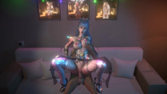 Why fuck so hard: 穿着热辣礼服的饥渴大胸部荡妇被老鸡巴干了3D
