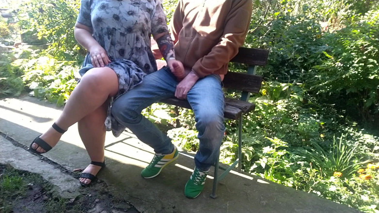 OurFetishLife: Horny mother-in-law licks cum from fingers after handjob to son-in-law...