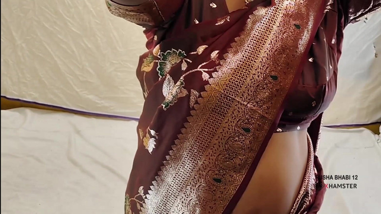 RUSHA BHABI: Henjutan saree dalam semua posisi suami tiada di rumah