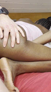 Anal Creampie - Black Girl Loves Anal with Her White Stepdaddy