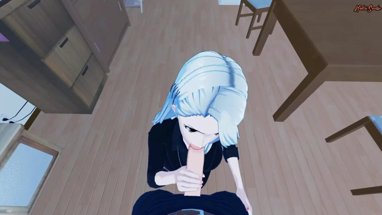 Hentai Smash: Sae Niijima deepthroats your cock and swallows a load of...