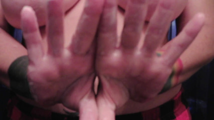Abby Anna: Heavy lotion hand show