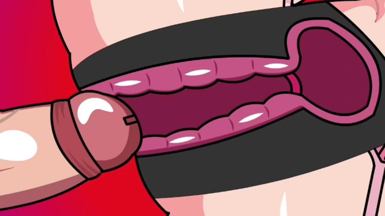 Animate golden: Interne ejaculatie van een slet (animatie)