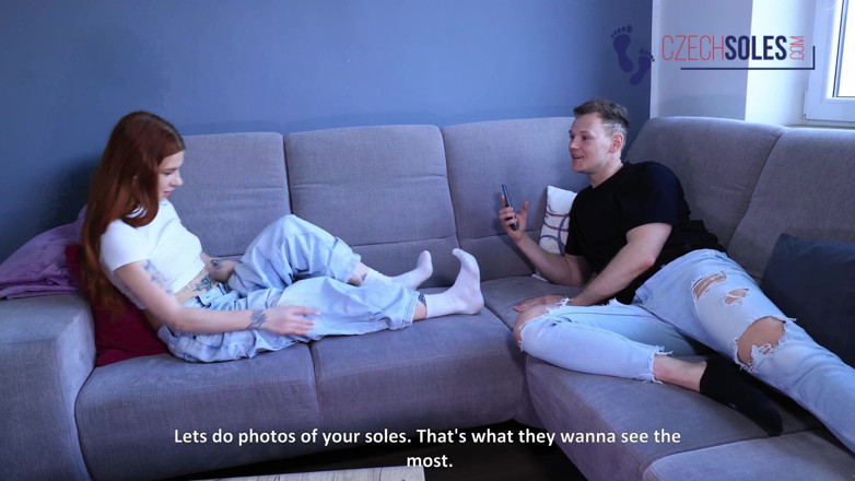 Czech Soles - foot fetish content: Couple's First Foot Fetish Content Making Job