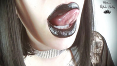 Goddess Misha Goldy: Schwarze lippen necken, wichsanleitung