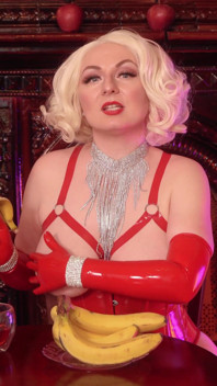 Femdom POV cuckold video from latex mistress