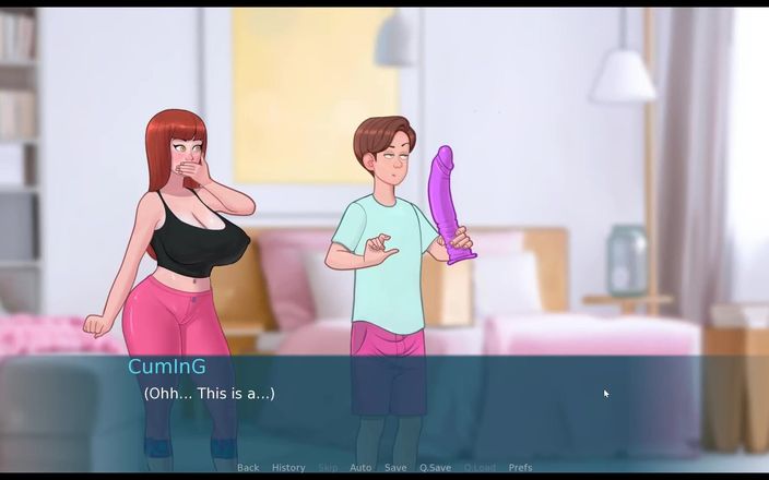 Cumming Gaming: Sexnote Taboo Hentai 游戏色情游戏第 ep.19 与我热辣的红发继母的淫荡写真