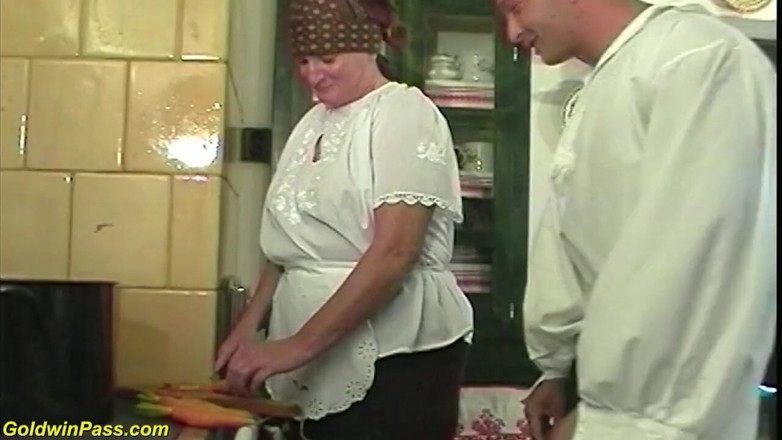 Goldwin pass: Chubby hairy granny enjoys her first rough anal sex