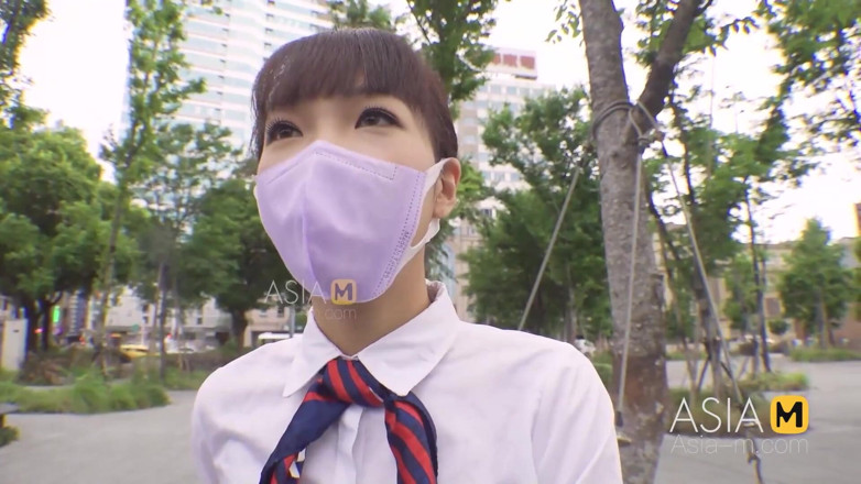 ModelMedia Asia: Mdag-0009 Street Hunting / Slender Pretty Stewardess Enjoys the Strained Pleasure