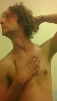 Topless Transgirl Super Extending Her Neck
