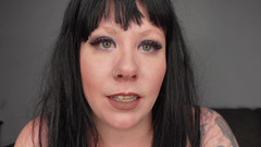 Deanna deadly: Oogcontact alleen Joi groene ogen en donker haar
