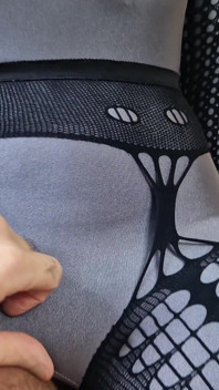 POV Nora Fox Zentai Fantasy Grey