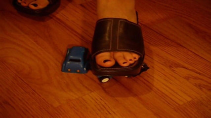 Sexy Amateurz: Car crushing foot fetish action