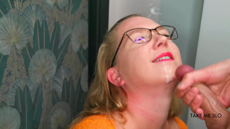 TakeMeSlo: I Din't Expect That Much Cum - POV Blowjob and Facial