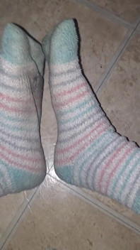 Pieds de chaussettes floues