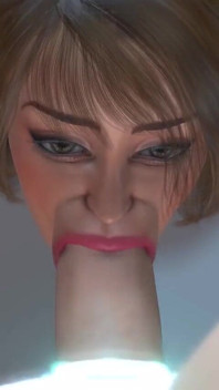 3d sexy ciencia ficción dickgirl android juega con una mujer caliente en la estación espacial
