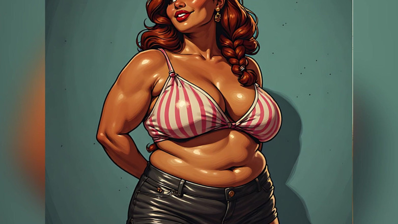 AI Porn: Big Tit BBW Art