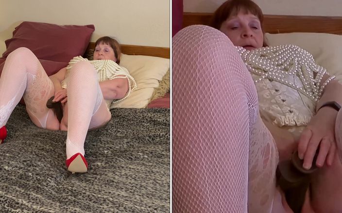 Carmen Angel: Granny Angel Red Shoes Masturbation &amp; Cocksucking Heaven 1 16 22