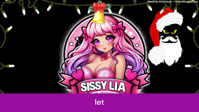 Sissy Lia: Санта Клаус проверяет 2023 naughtylist этой пизды перед камерой - дилдо, плаг и машина для траха используются