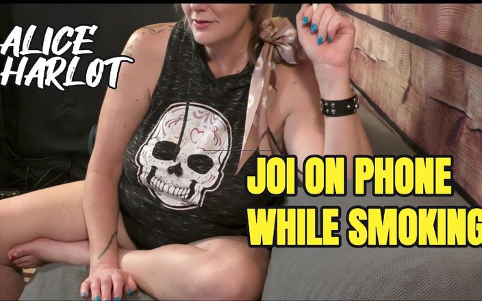 Alice Harlot: JOI medan jag röker och leker med en dildo