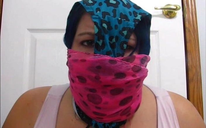 Selfgags classic: Lost bet: Gagged with her girlfriend&amp;#039;s stinky panties!