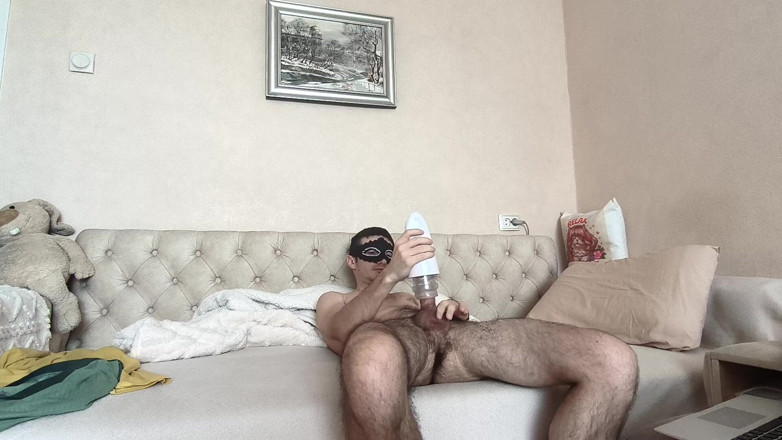 webcamboy98: Тестирование вращающейся мастурбаторки