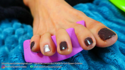 Dr. Foot Queen Goddess: Nail painting (gray) full version