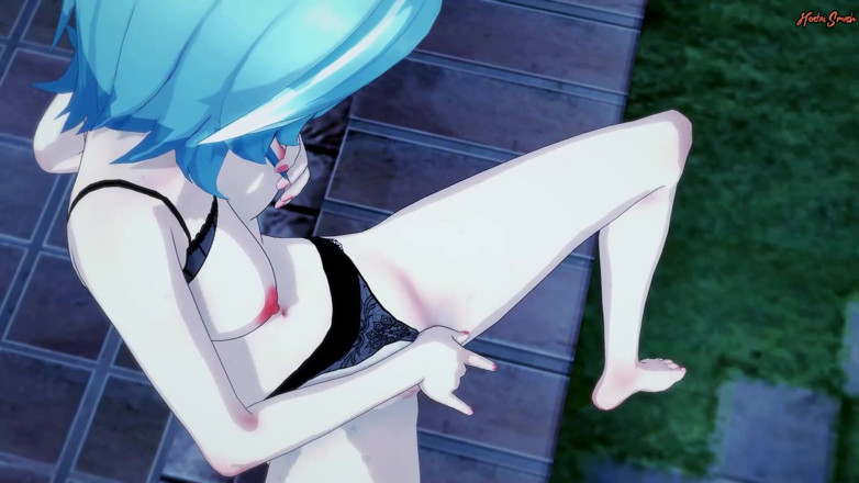 Hentai Smash: Eula móc cua âm hộ của cô ấy bên ngoài vườn - Genshin...