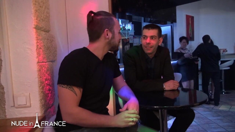Nude in France: A guy offers her young wife in a swinger club...