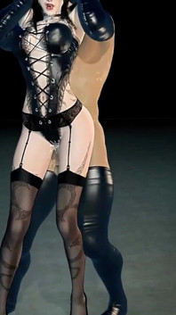 3D geile schlampe, asiatische hure in sexy dessous, bekommt ihre nasse muschi so hart gefickt