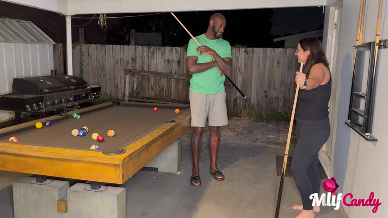 MilfCandy: Milfcandy: Samantha Loses at Pool and Takes Long BBC