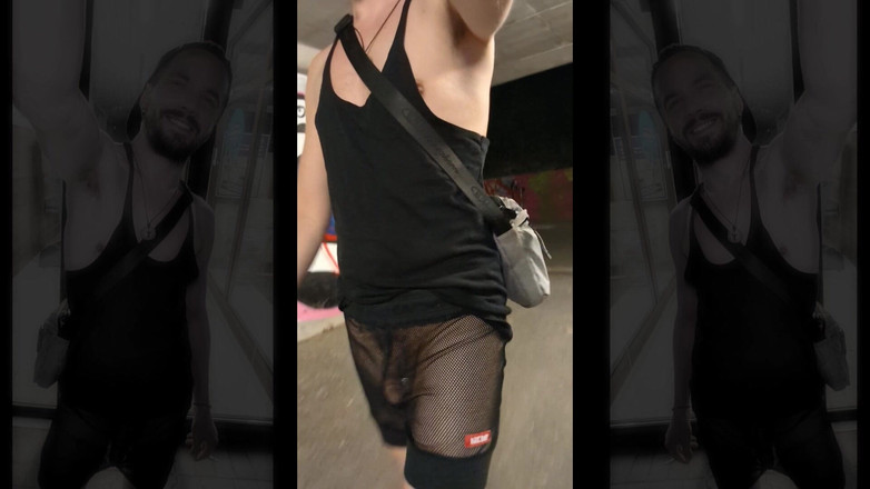 kinkygaynudist: 미드나잇 메시 광기 (통제력을 잃는 여름 산책)