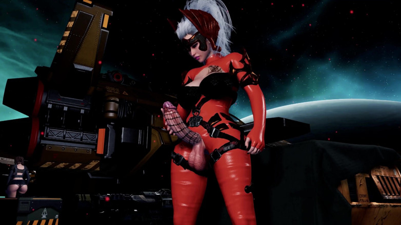 FutaPornoWorkshop: Warhammer Cosplay. Sex în spațiu o fată frumoasă este futută de...